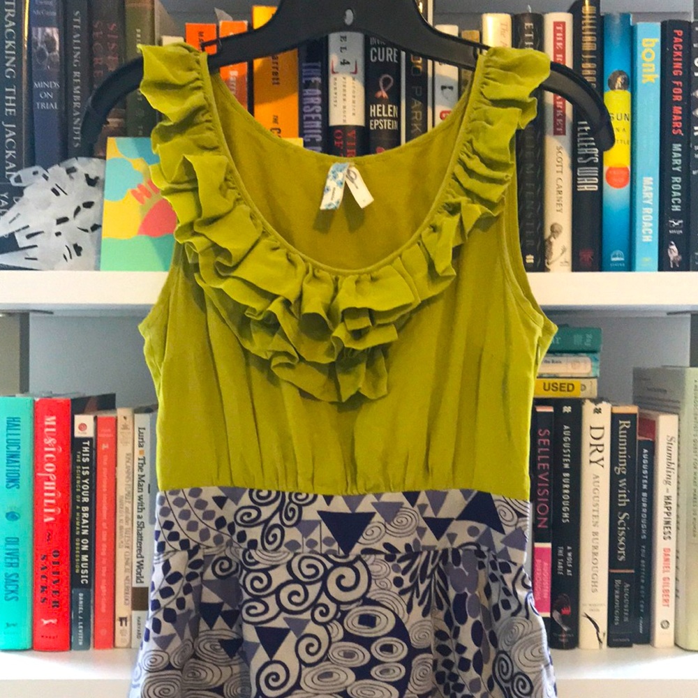 Green & Blue Pattern Dress by Maeve